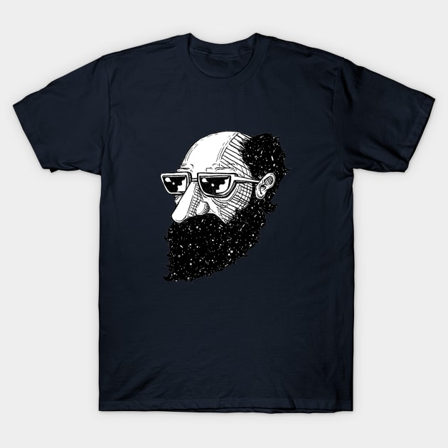 Cosmic Beard T-Shirt by The Ordinary Artist